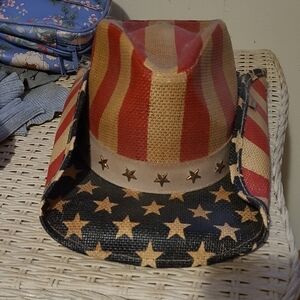 USA Striped and Starred Cowboy Hat